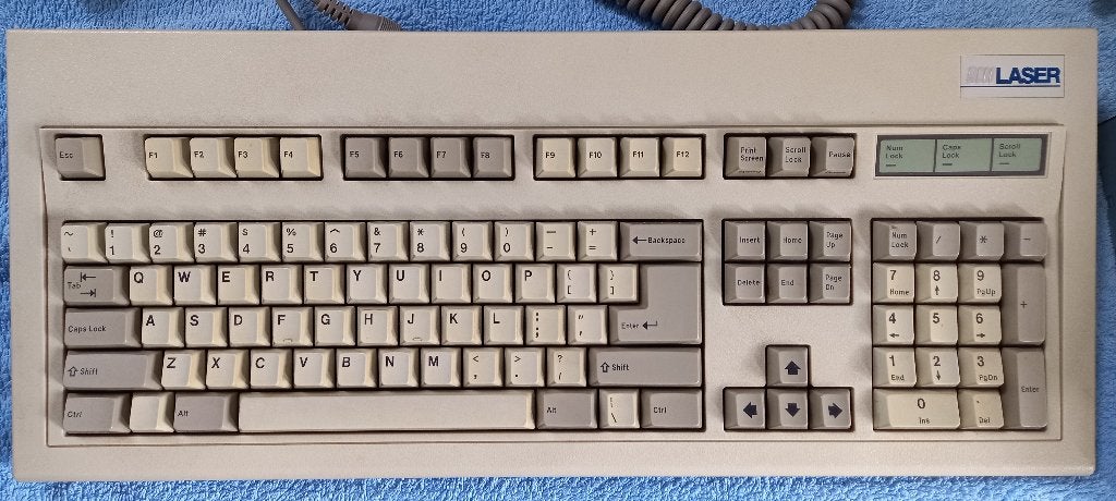 mechanisch toetsenbord, XT-AT schakelbaar LASER (rond 1987), Computers en Software, Ophalen of Verzenden, Laser