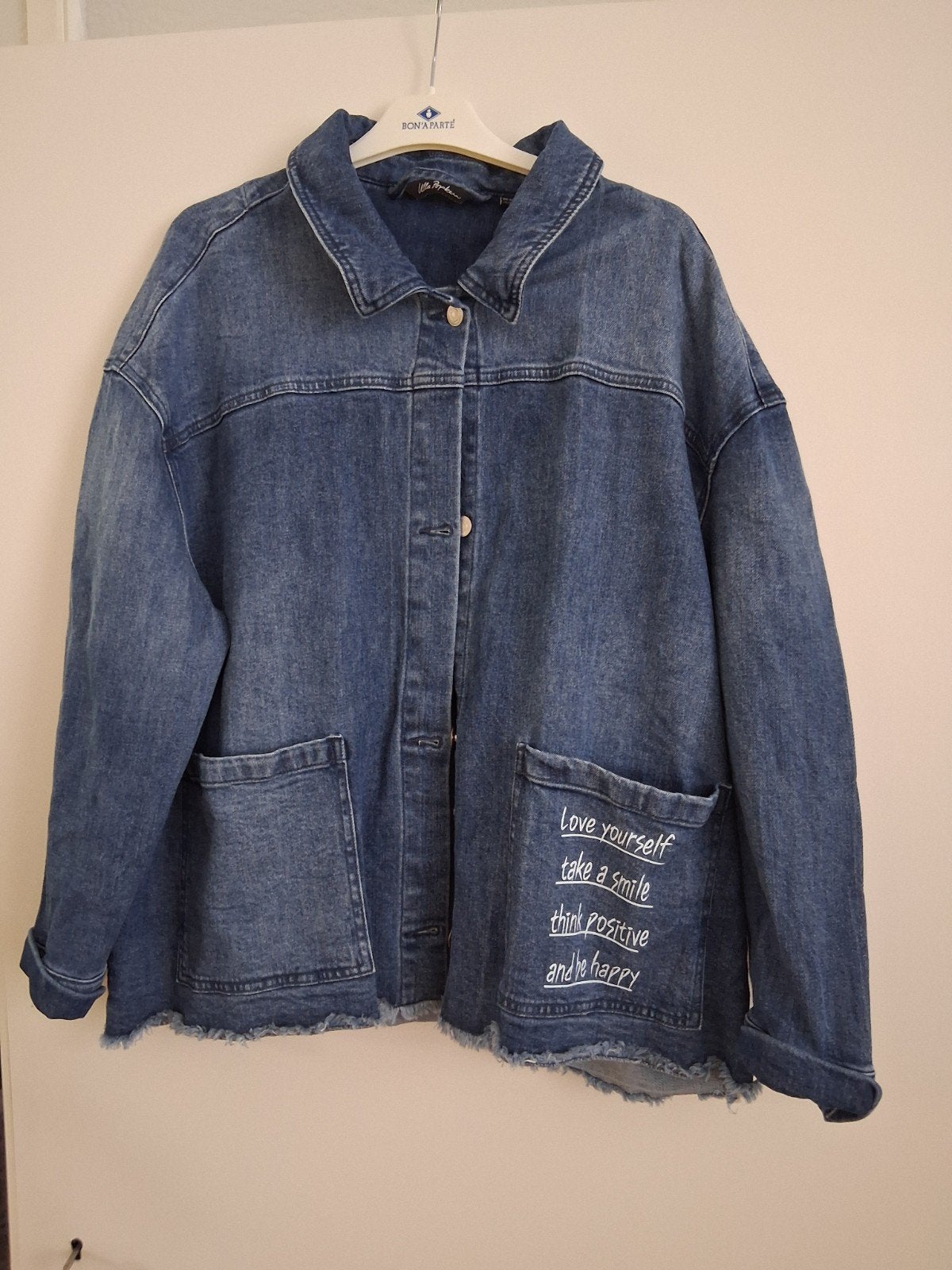 Ulla Popken spijkerjasje maat 50 52, Ophalen of Verzenden, Zo goed als nieuw, Maat 46/48 (XL) of groter, Blauw