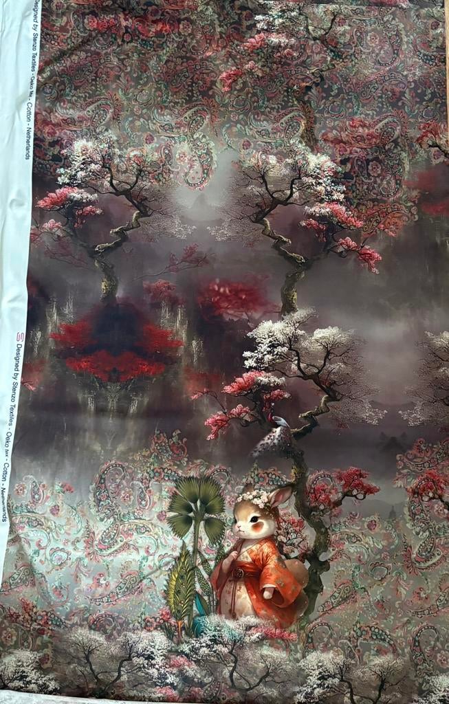 Tricot paneel met konijn 150x150cm, Ophalen of Verzenden, Nieuw