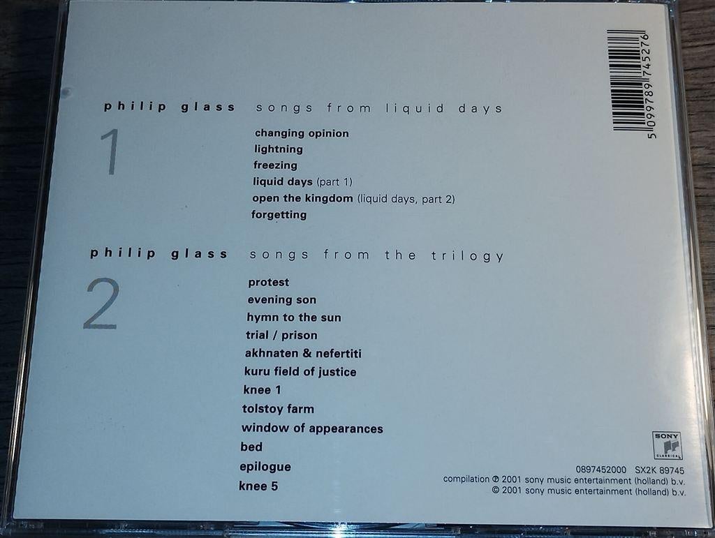 Philip Glass - Songs [2 CD], Ophalen of Verzenden, Zo goed als nieuw