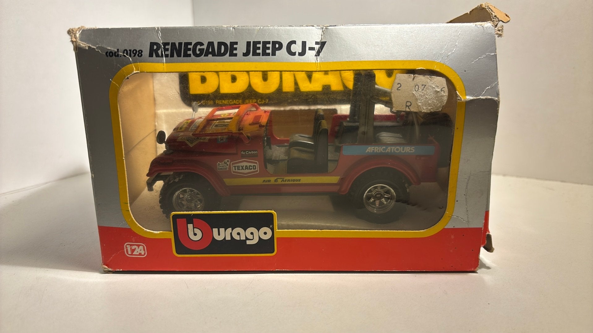 Jeep renegade cj-7 bburago 1.24, Ophalen of Verzenden, Bburago, A, A