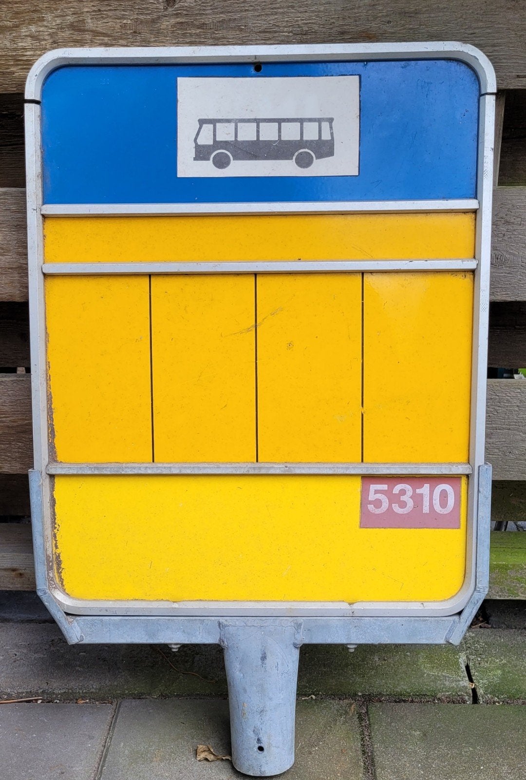 Authentiek Bushalte bord., Ophalen, Gebruikt, Trein, Overige typen