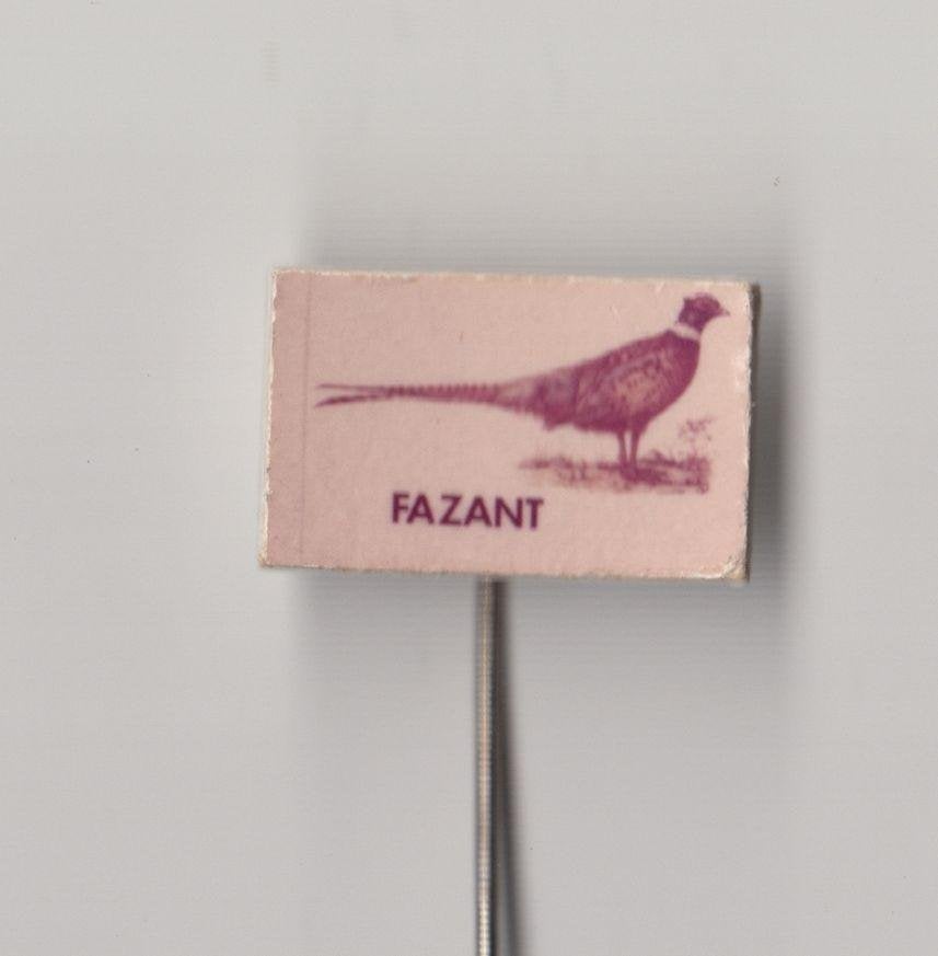 Vogel Fazant speldje, Gebruikt, Niet vindbaar, Niet vindbaar, Speldje of Pin