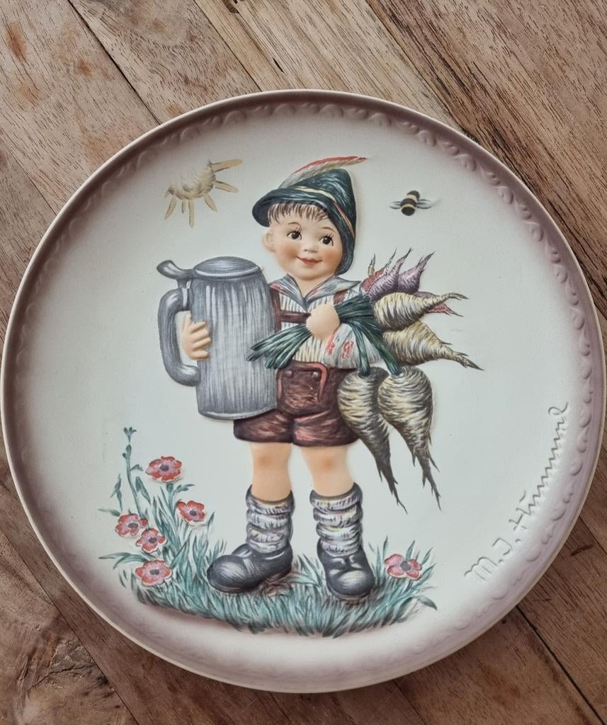 Origineel Hummel bordje "Für's Vaterle" - 18 cm, Ophalen
