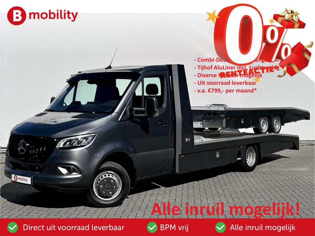 Mercedes-Benz Sprinter 519 CDI Tijhof AluLiner + Aanhanger V, Auto's, Stof, Bedrijf, Diesel, Nieuw