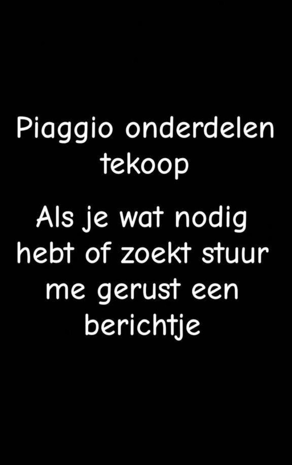 Piaggio zip onderdelen, Ophalen, Overige typen, Piaggio
