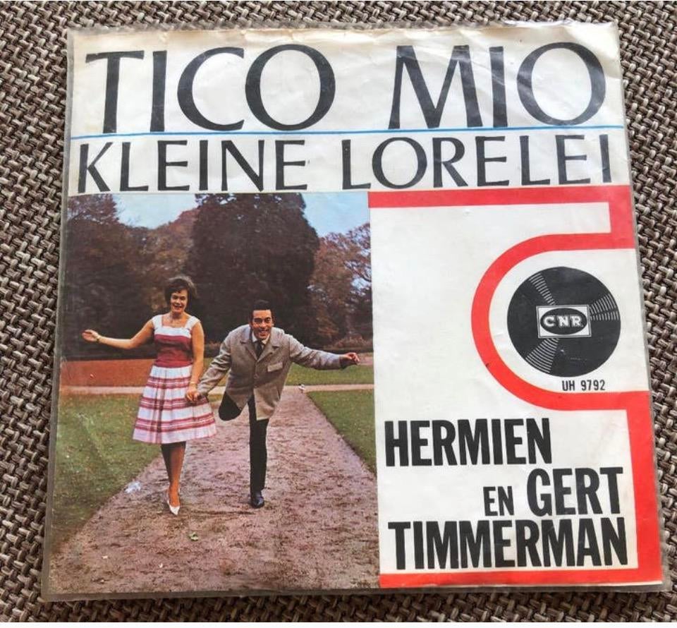 Vinyl Singeltje Hermien en Gert Timmermans, Ophalen of Verzenden, Zo goed als nieuw, Overige formaten