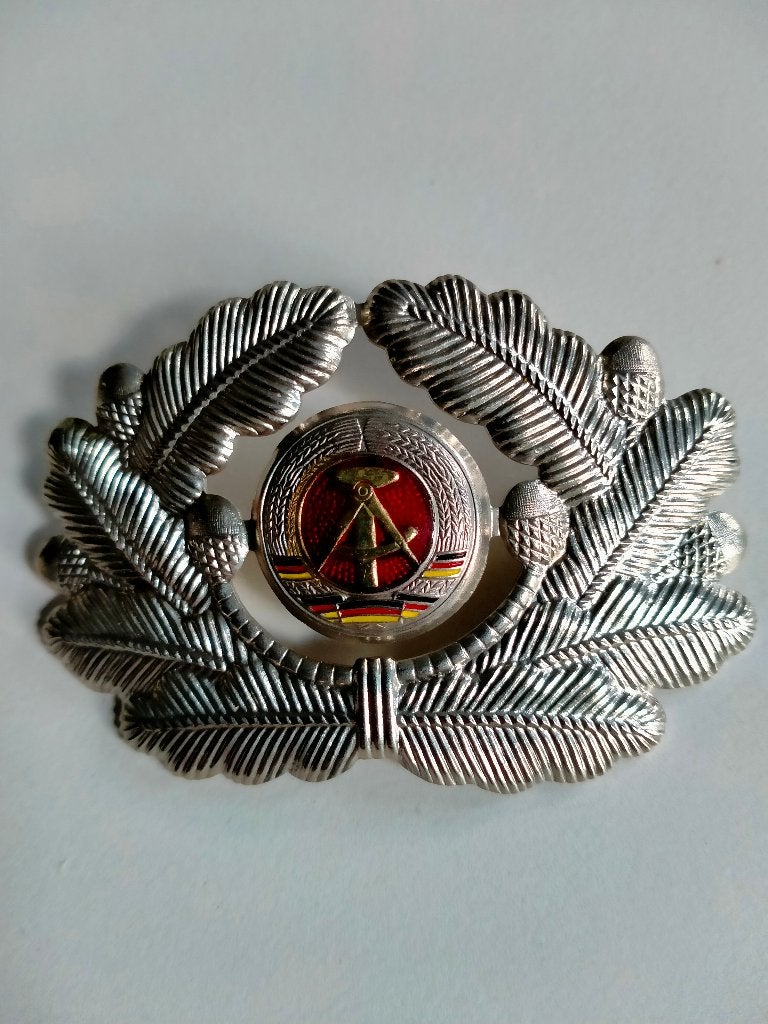 DDR NVA Officierspet embleem, Verzenden, Landmacht, Duitsland, Embleem of Badge