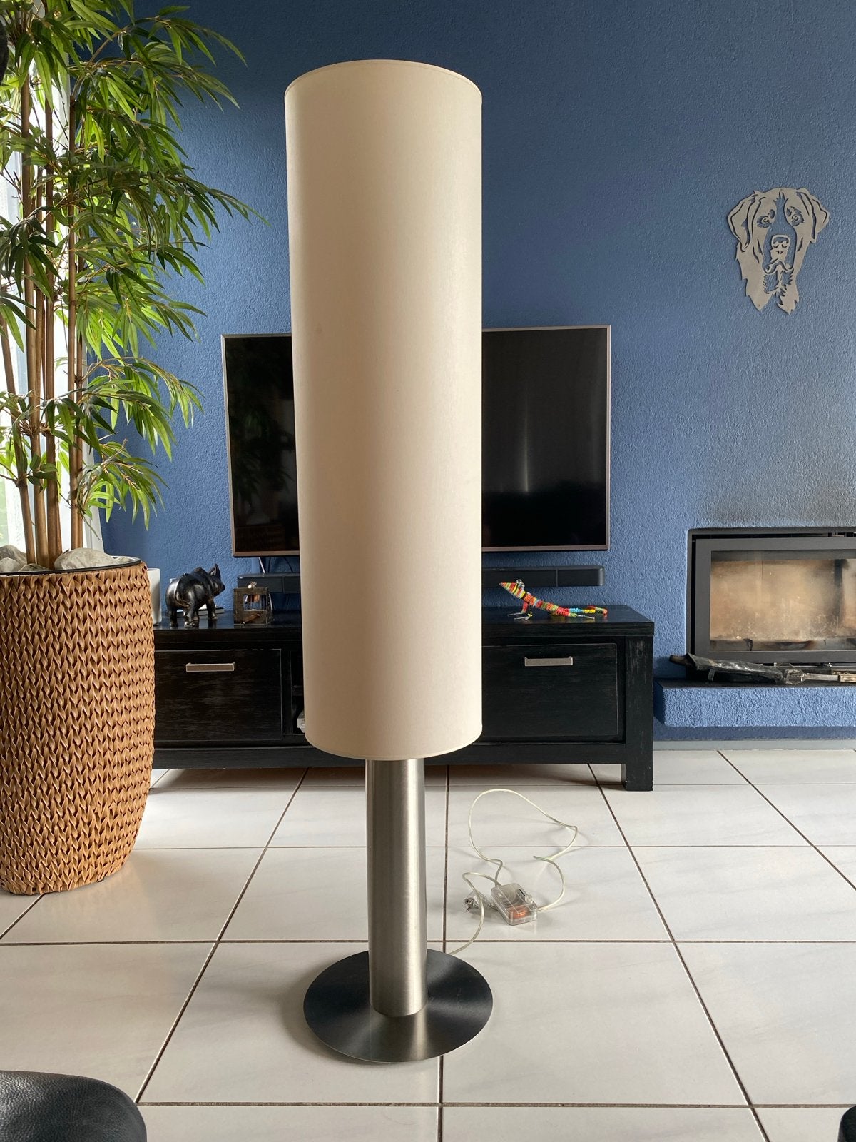 Moderne vloerlamp met dimmer - TCI Saronno, Ophalen, Gebruikt, Metaal, 150 tot 200 cm