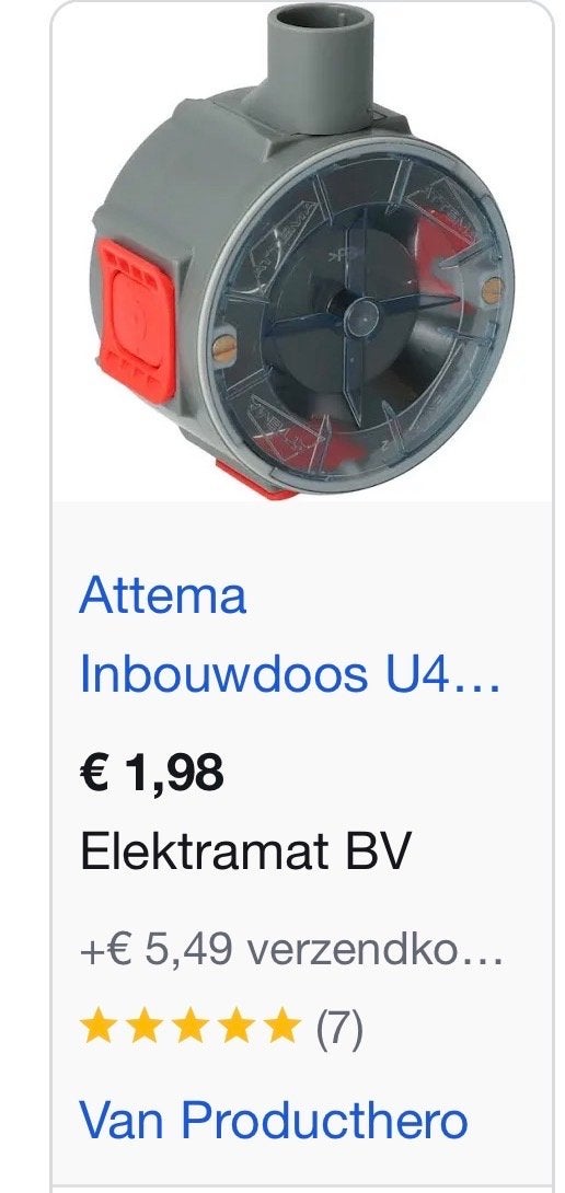 Attema Inbouwdoos U40 - Nieuw  (82 stuks), Ophalen of Verzenden, Nieuw, Attema, Overige typen