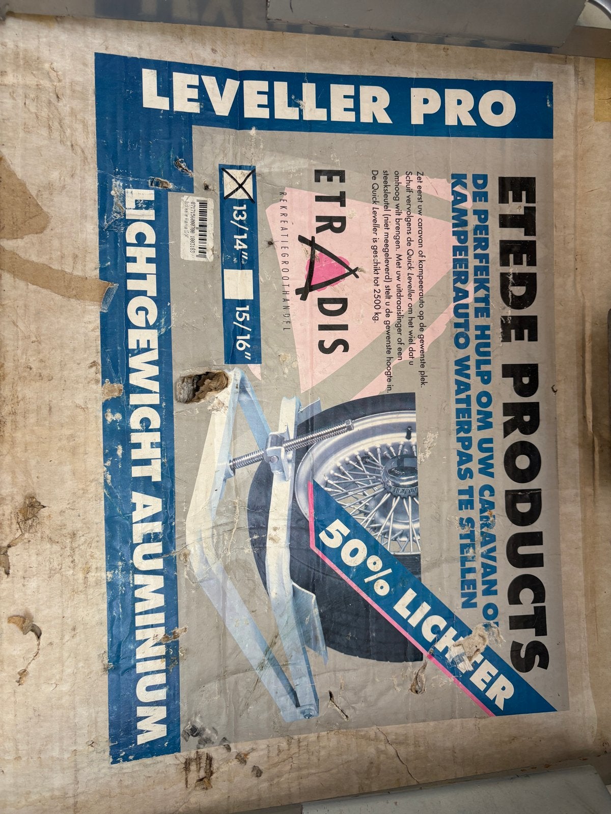 Etede Leveller Pro Lichtgewicht Aluminium voor caravan, Ophalen of Verzenden, Gebruikt
