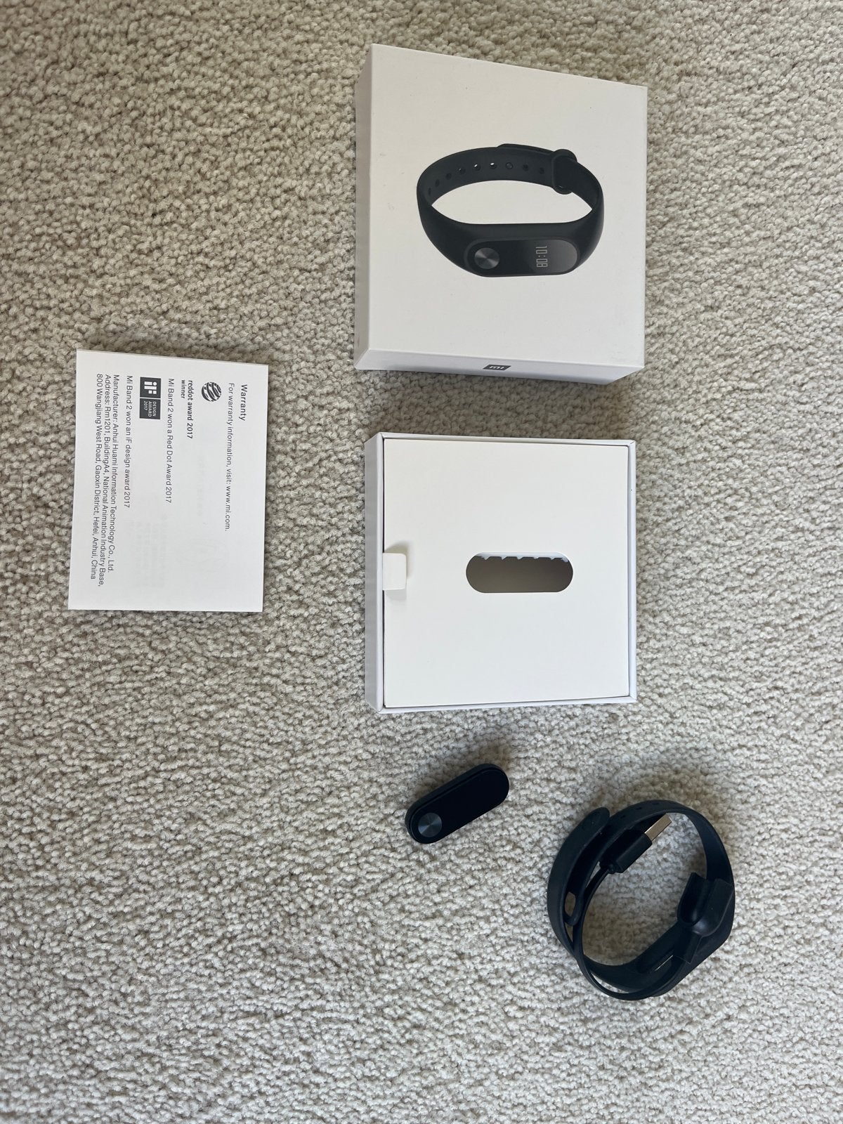Xiaomi Mi Band 2 Fitness Tracker - Zwart, Zwart, Ophalen of Verzenden, Zo goed als nieuw, Waterdicht