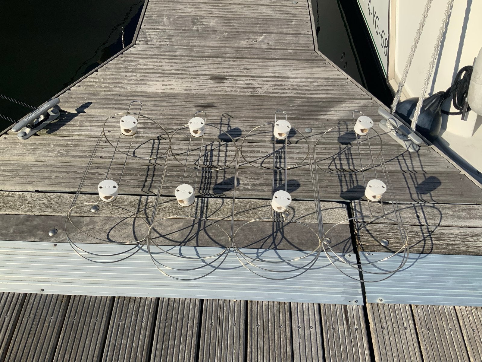 Fenderhouders RVS voor boot (4 stuks), Ophalen, Zo goed als nieuw, Overige typen