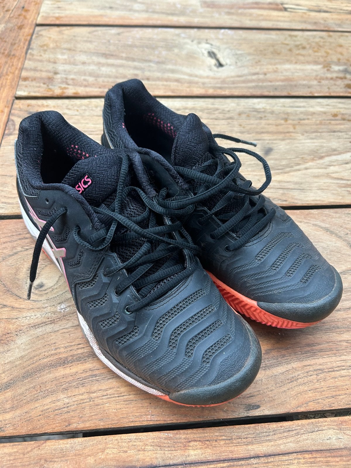 Asics tennisschoenen maat 39,5 - Gedragen, goede staat, Overige merken, Gebruikt, L00, Schoenen
