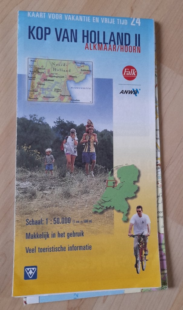 KAART KOP VAN HOLLAND 2 ALKMAAR / HOORN NR. 24 Voor vakantie, Ophalen of Verzenden, Gelezen