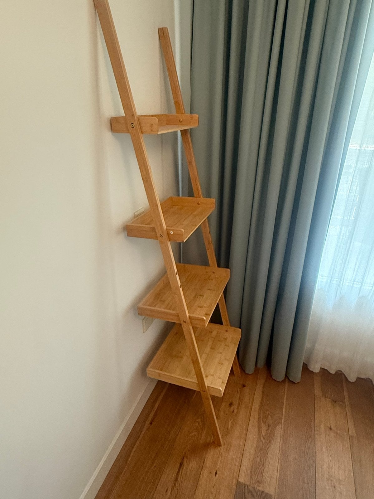 Houten staande plank / ladderrek, Ophalen of Verzenden, Zo goed als nieuw