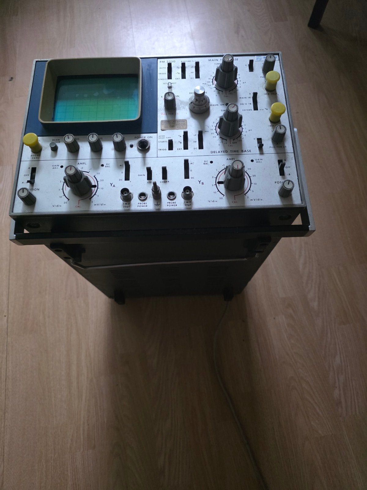 Philips PM 3250 Oscilloscoop, Ophalen, Gebruikt