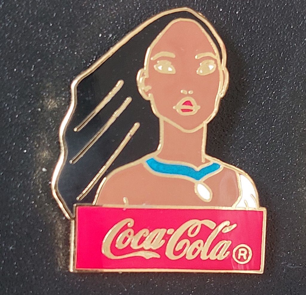 Pin COLA DISNEY  POCAHONTAS, Verzamelen, Ophalen, Gebruikt