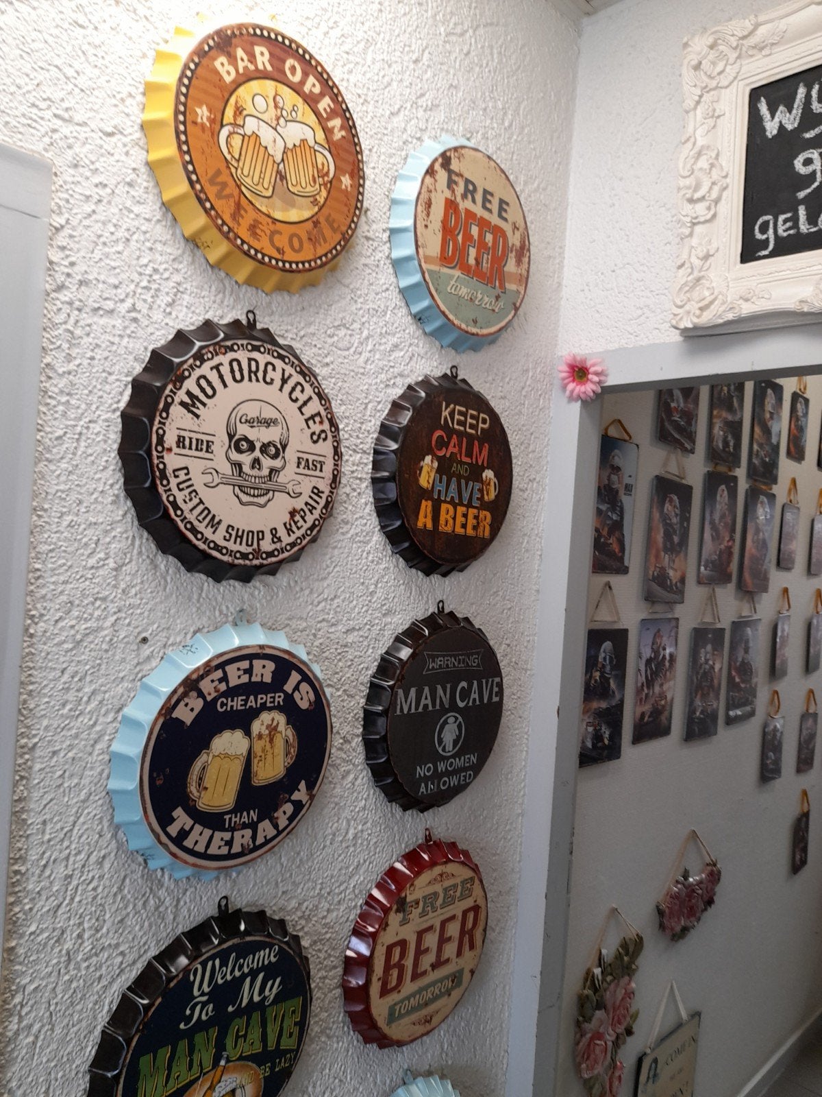 Mooie blikken wand borden, Ophalen of Verzenden
