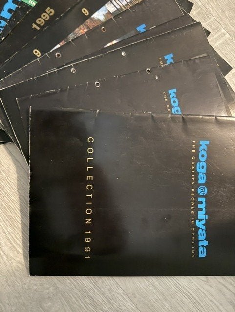 brochures koga miyata 1991 t/1999 verschillende kwaliteit, Verzenden, Gelezen, Overige merken