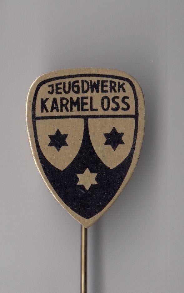 Scouting Jeugdwerk Karmel Oss speldje, Verzamelen, Gebruikt, Niet vindbaar, Niet vindbaar, Speldje of Pin