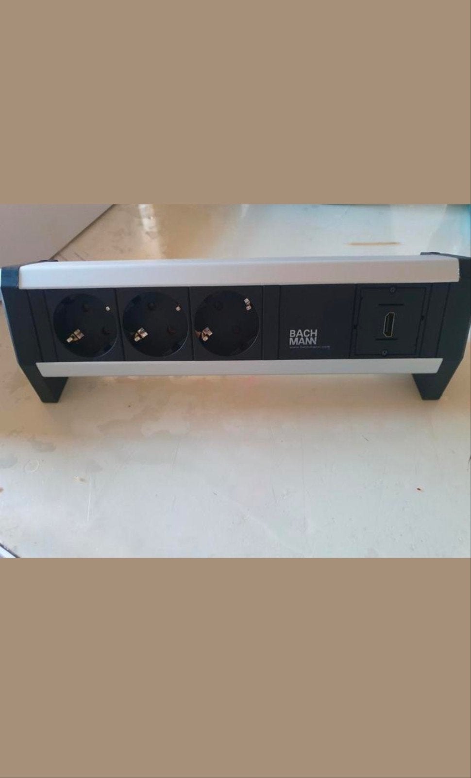 Bachmann Stekkerdoos met 3 stopcontacten en USB-C, Ophalen of Verzenden, Nieuw, Bachmann, Stekkerdoos
