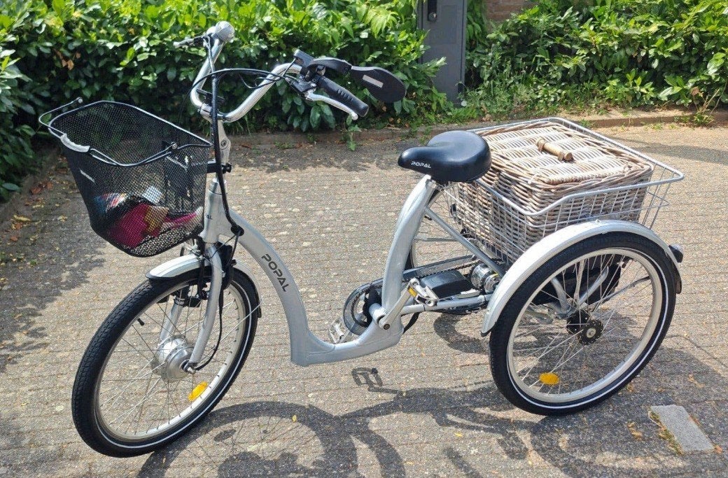 Nette Driewieler E-bike elektrische fiets senioren omafiets, Ophalen, Zo goed als nieuw, Velgrem, Popal transport fiets
