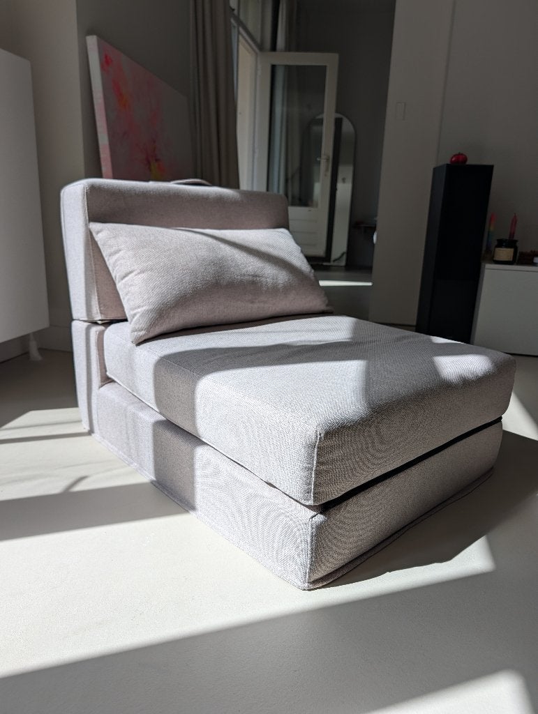 Kave Home Poef / slaapbank "Arty" – 2 stuks beschikbaar, Ophalen, Modern minimalistisch, Eenpersoons, 75 tot 100 cm