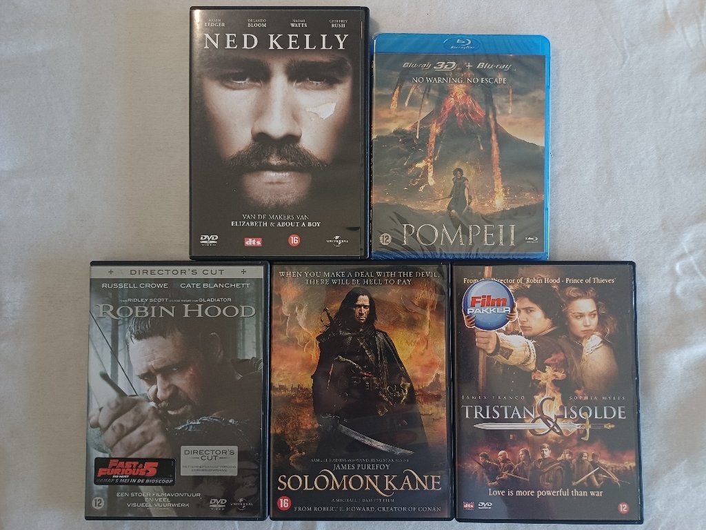 5 fantasie-actie films op DVD/Blu-ray, Vanaf 16 jaar, Ophalen of Verzenden, Zo goed als nieuw, Oorlog