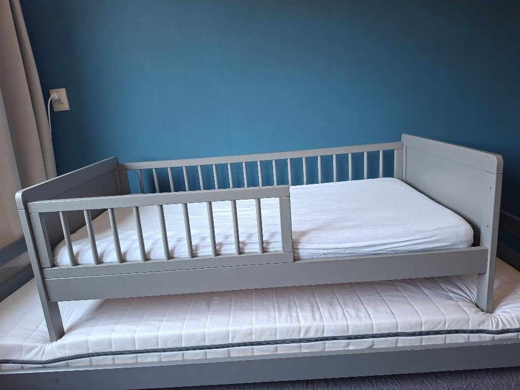 Peuterbed, Kinderen en Baby's, Kinderkamer | Bedden, Gebruikt, 70 tot 85 cm, 140 tot 160 cm, Ophalen