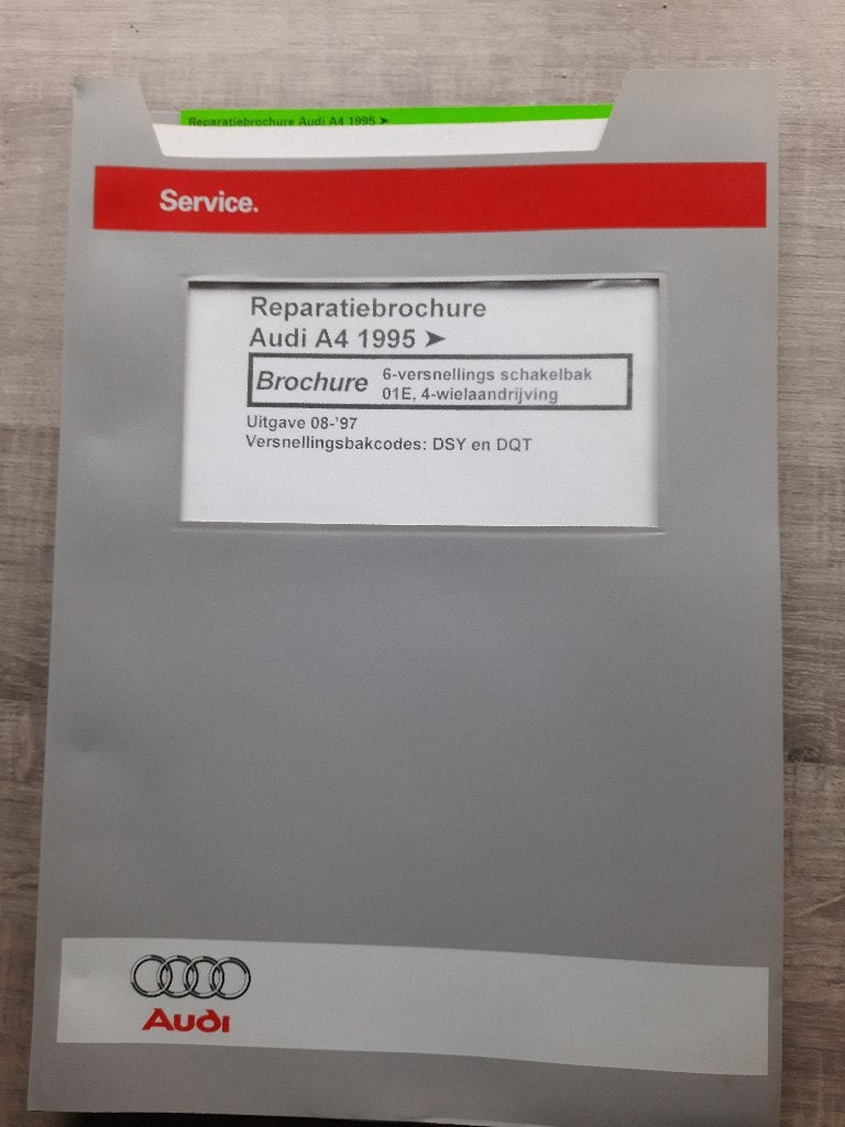 Audi S4 2,7 + V6 TDi dealer werkplaatsboek versnellingsbak, Ophalen of Verzenden, Zo goed als nieuw, Audi
