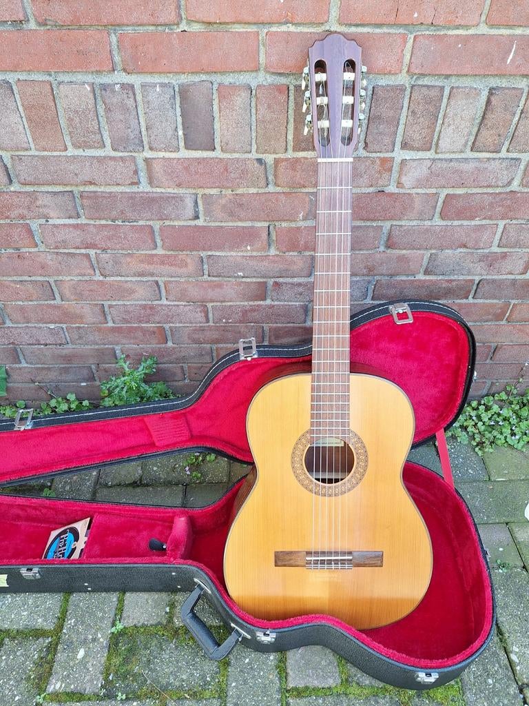 Hanika model 25M, spruce/mahogany 1984.Klassieke Gitaar, Ophalen, Gebruikt, Klassieke of Spaanse gitaar, Met koffer