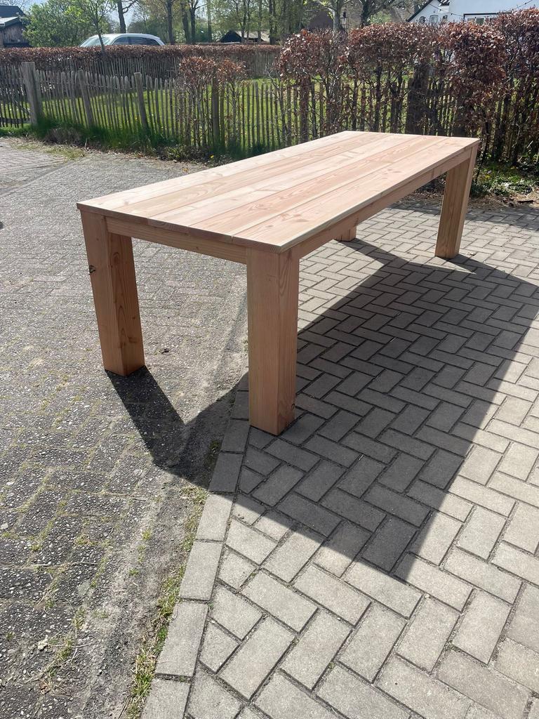 Robuuste douglas tuintafel met massieve poten, Tuin en Terras, Tuintafels, Ophalen, Nieuw, Rechthoekig, Hout
