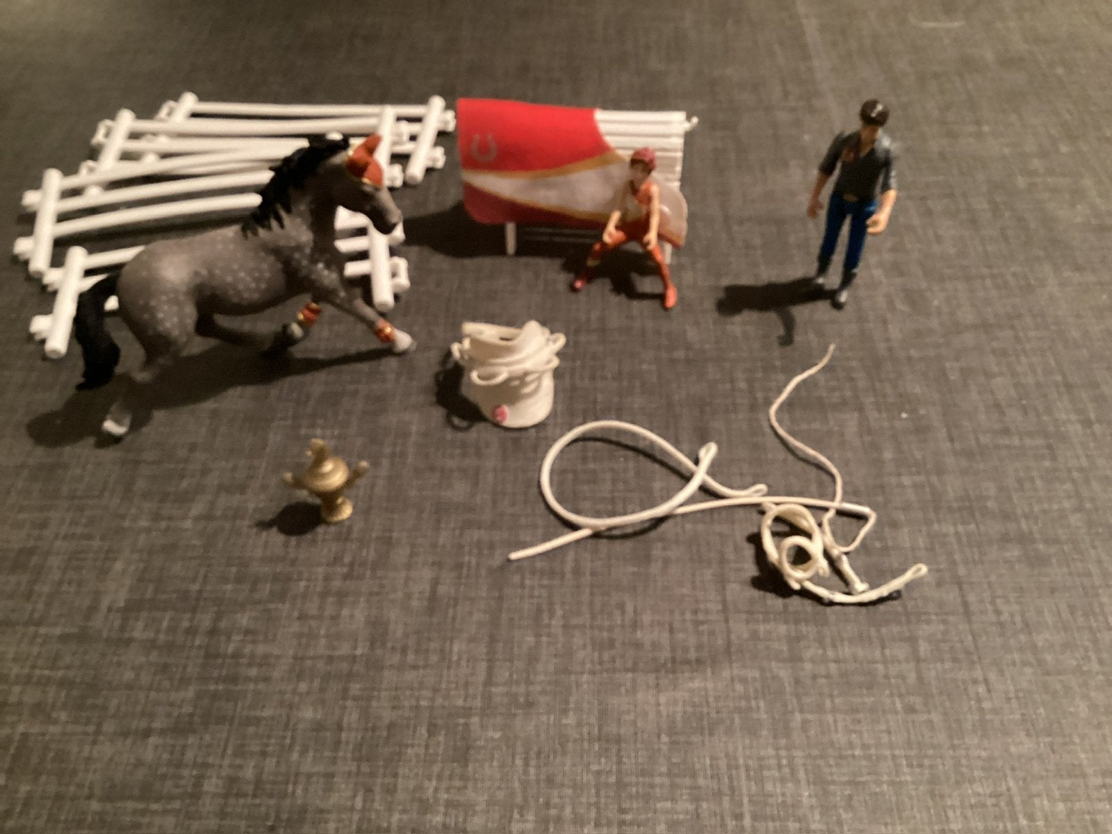 Schleich Mia’s voltige rij set, Ophalen of Verzenden, Zo goed als nieuw, Jongen of Meisje