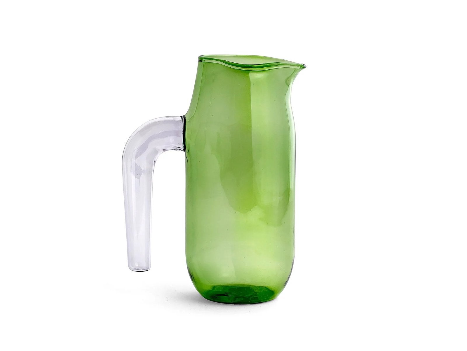 Nieuwe HAY glazen waterkan - Groen & Roze (20,5 cm), Ophalen of Verzenden, Nieuw, Glas