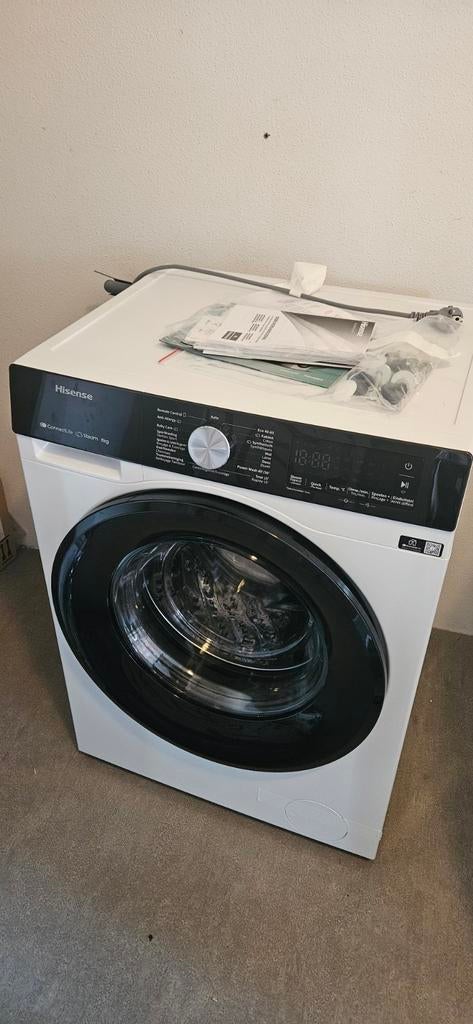Hisense Wasmachine 8kg, Ophalen, 1200 tot 1600 toeren, 8 tot 10 kg, Zo goed als nieuw