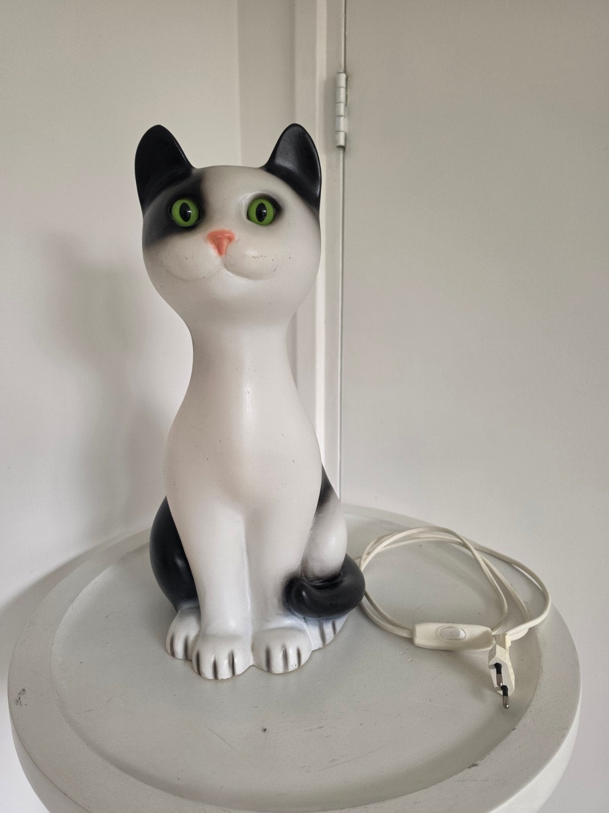 Grote kattenlamp, 38 cm hoog, Ophalen of Verzenden, Gebruikt, Kunststof, Meerkleurig
