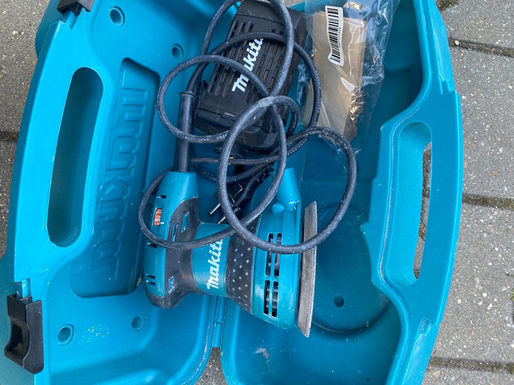 Makita schuur machine rond schuren top, Ophalen of Verzenden, Zo goed als nieuw