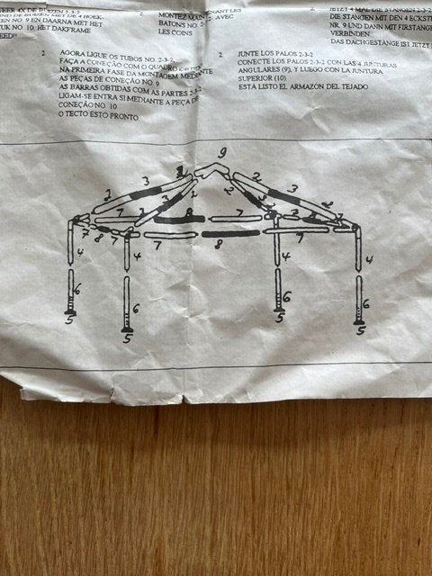 party tent, Tuin en Terras, Ophalen, Opvouwbaar, Minder dan 4 meter, Zo goed als nieuw
