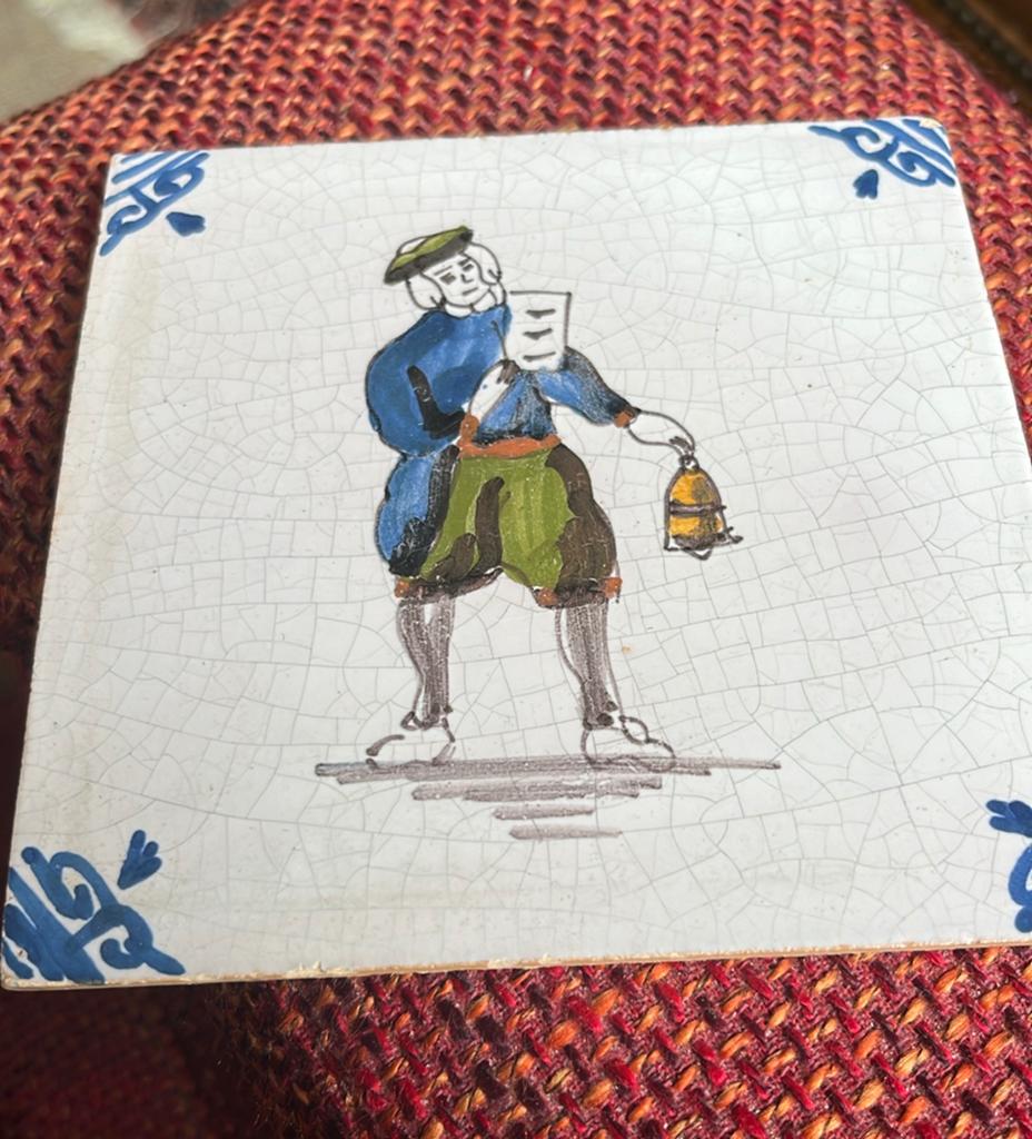 Mooie Oude Tegel - Tichelaar Makkum?, Antiek en Kunst, Ophalen of Verzenden