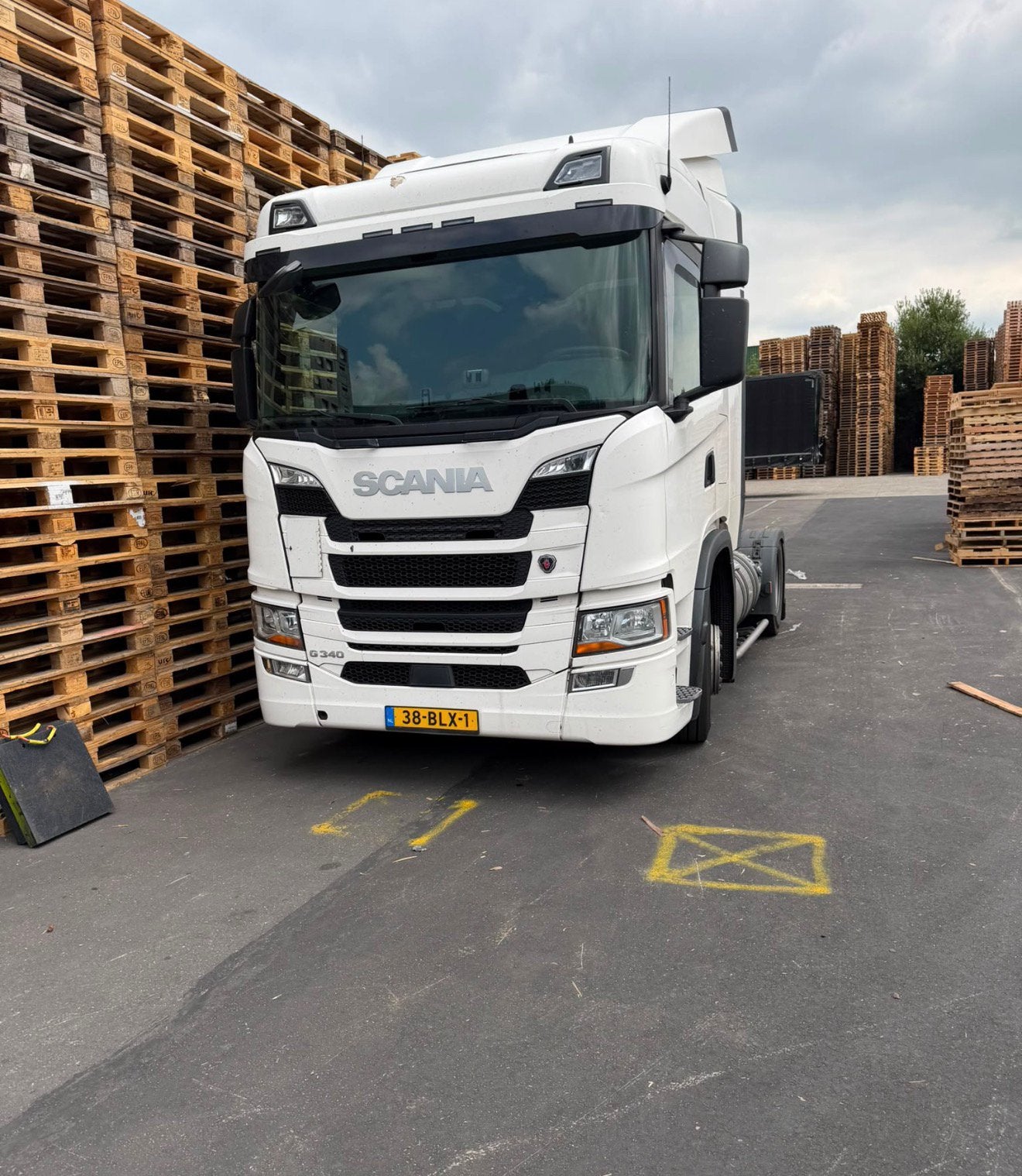 Scania lng trekker, Auto's, Vrachtwagens, Automaat, Scania, Overige brandstoffen, Wit