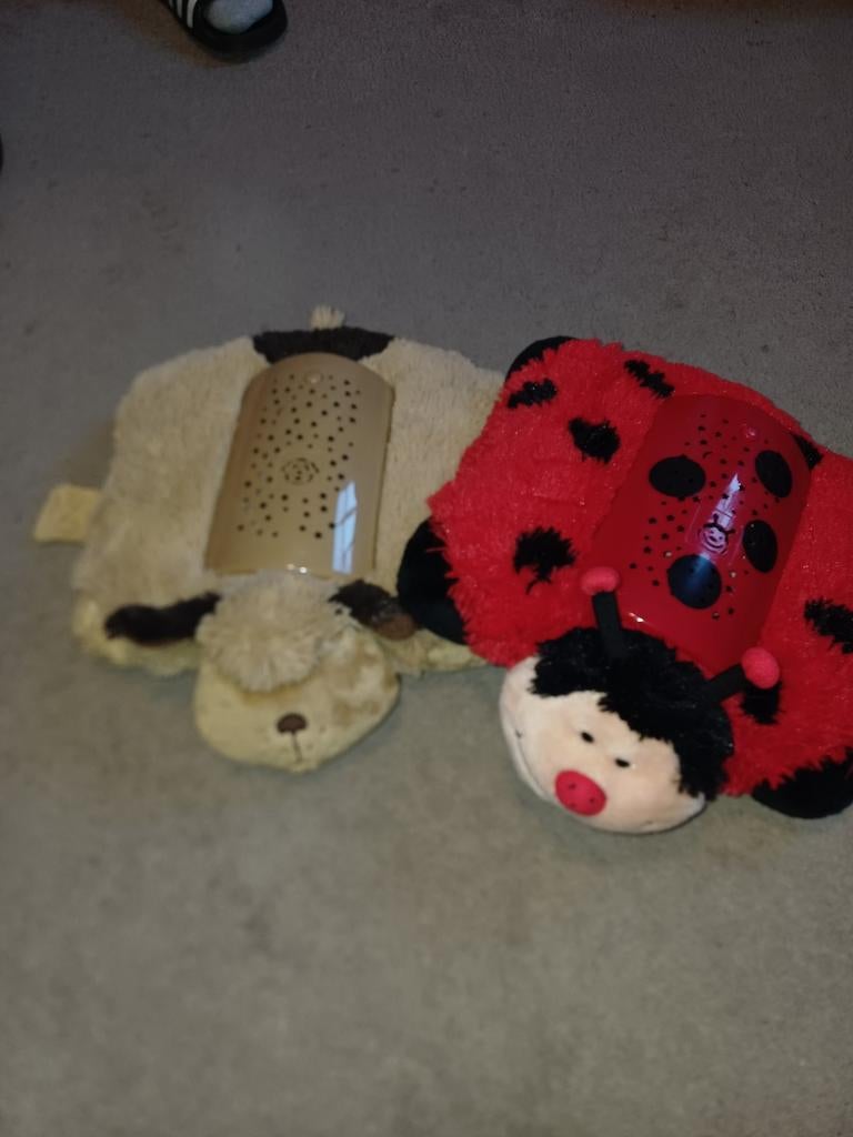 Pillow Pets met projector, hond en lieveheersbeestje, Ophalen of Verzenden, Zo goed als nieuw, Hond