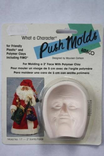 Amaco push mold gezicht kerstman, Hobby en Vrije tijd, Nieuw, Ophalen of Verzenden, Overige materialen, Knutselmateriaal