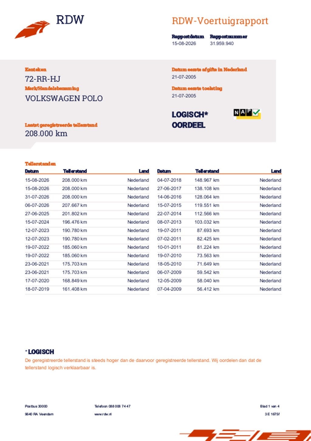Volkswagen Polo 1.4-16V FSI Sportline 5 deurs! NL AUTO NAP 2, Auto's, Volkswagen, Voorwielaandrijving, Zwart, 4 cilinders, Origineel Nederlands