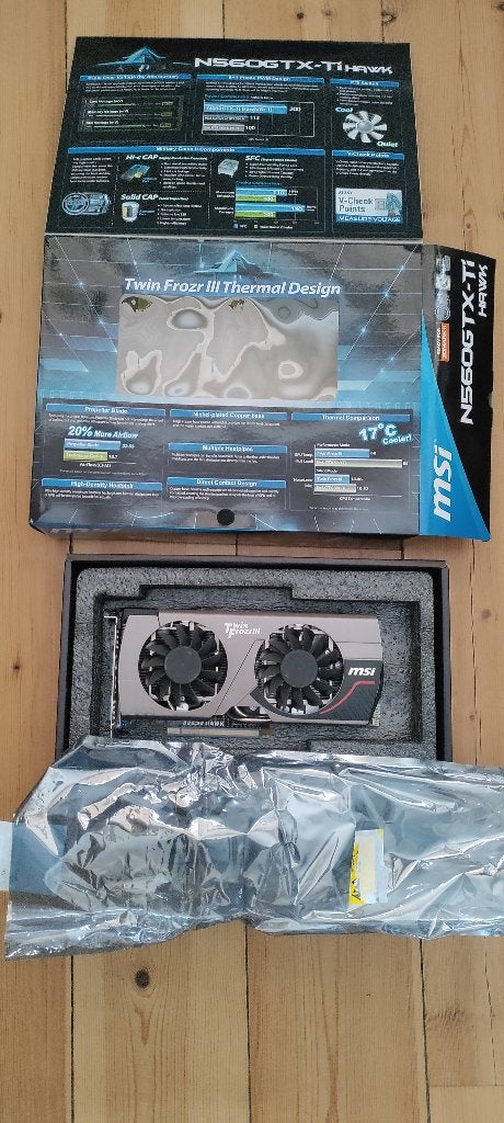 (Defect) MSI N560GTX-Ti Hawk met doos, Computers en Software, Videokaarten, Ophalen, PCI-Express 2, GDDR5, HDMI