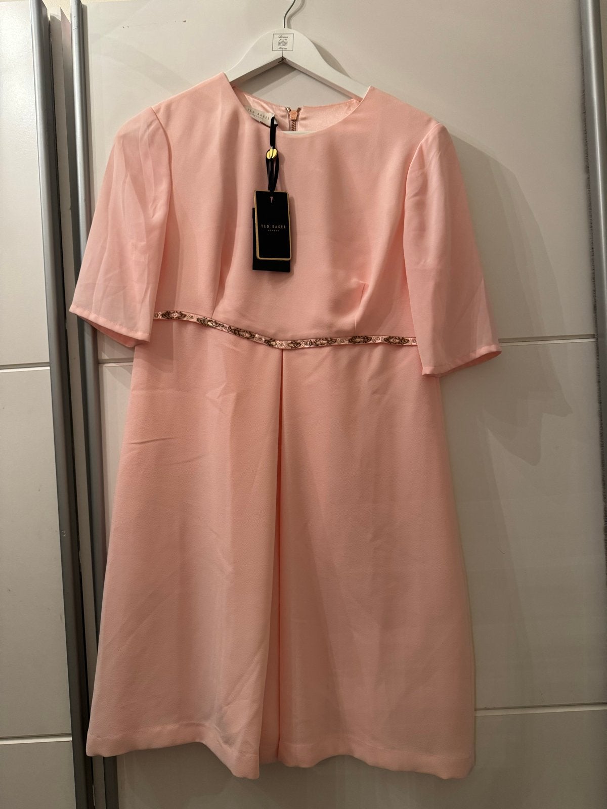 Ted Baker Nude Roze Jurk Maat 3 (M) Nieuw met kaartjes, Maat 38/40 (M), Nieuw, Ophalen of Verzenden, Roze