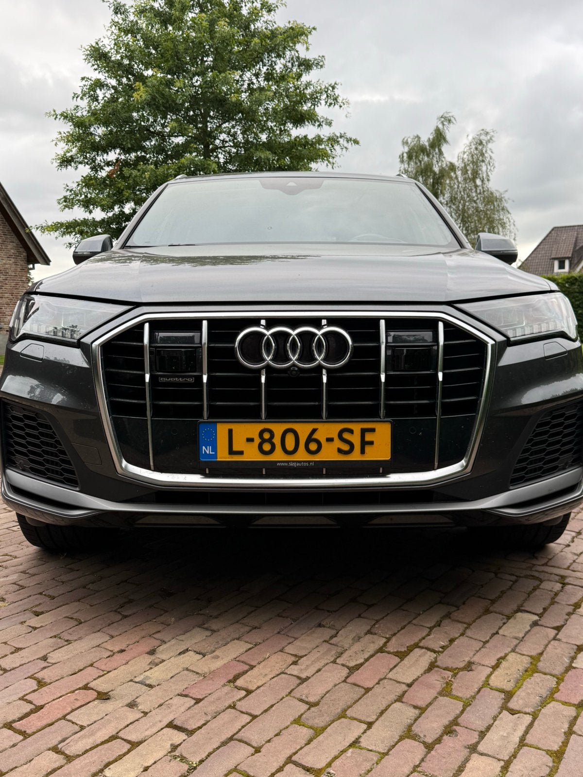 Audi Q7 55 Tfsi e 381pk Quattro Tiptronic 2020  Grijs, Auto's, Audi, Automaat, Zwart, 2995 cc, Leder en Stof