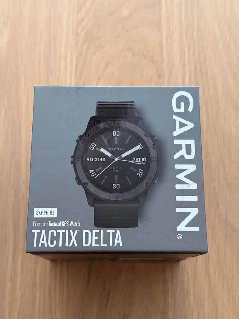 Garmin Tactix Delta GPS Sportwatch Militaire watch, Zwart, Ophalen of Verzenden, Waterdicht, Android