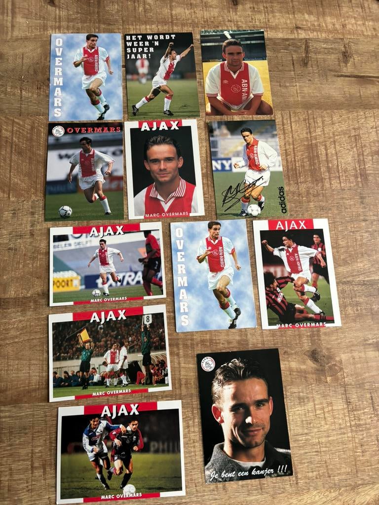 Marc Overmars - Ajax Kaarten, Ophalen of Verzenden, Ajax, Spelerskaart