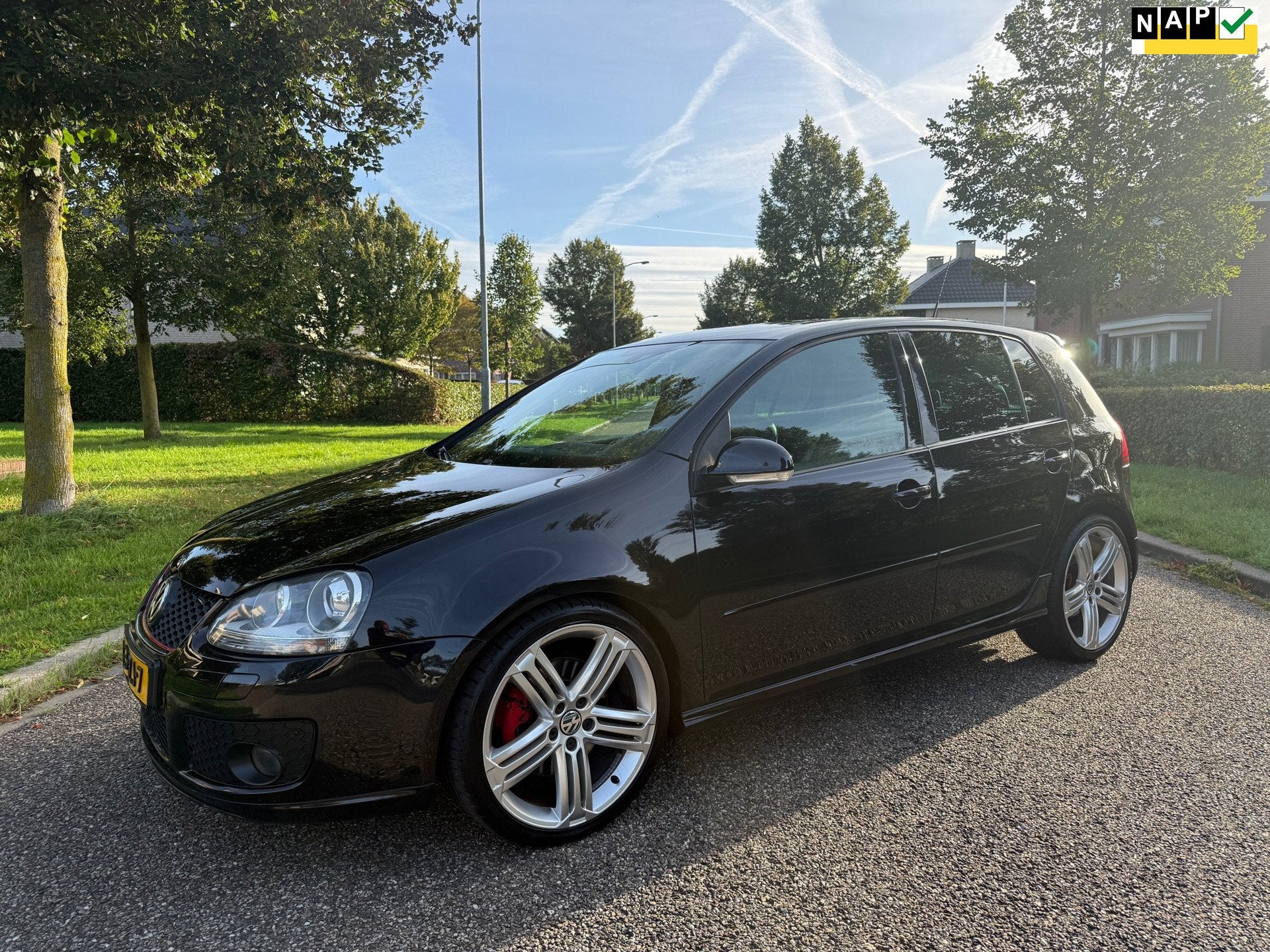 Volkswagen Golf 2.0 TFSI GTI (met wat gebruikssporen), Auto's, Gebruikt, 4 cilinders, Zwart, Bedrijf